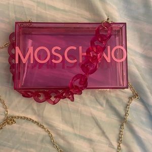 Moschino clear purse